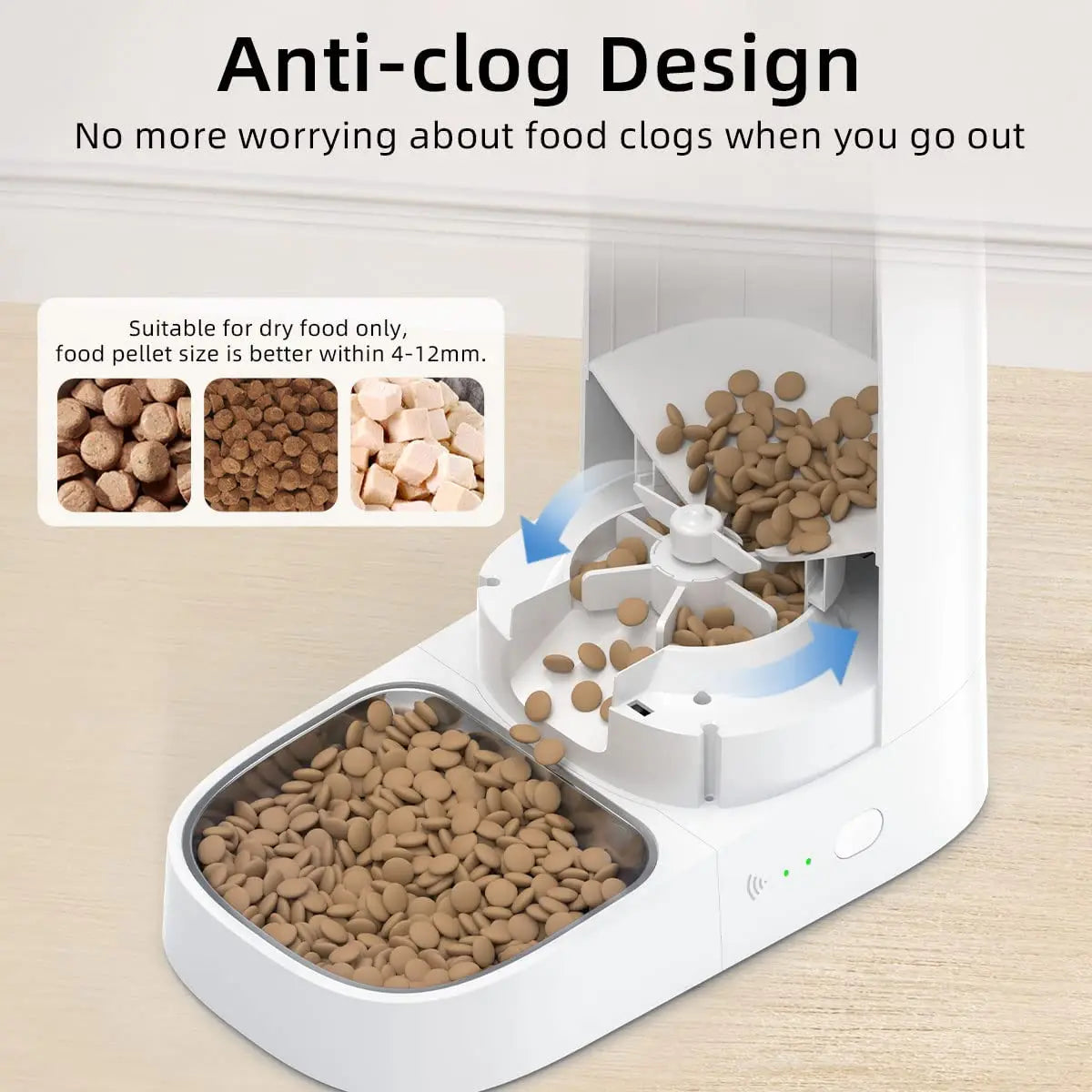 WiFi Automatic Cat Feeder – 4L Programmable Pet Dispenser