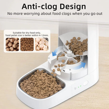 WiFi Automatic Cat Feeder – 4L Programmable Pet Dispenser