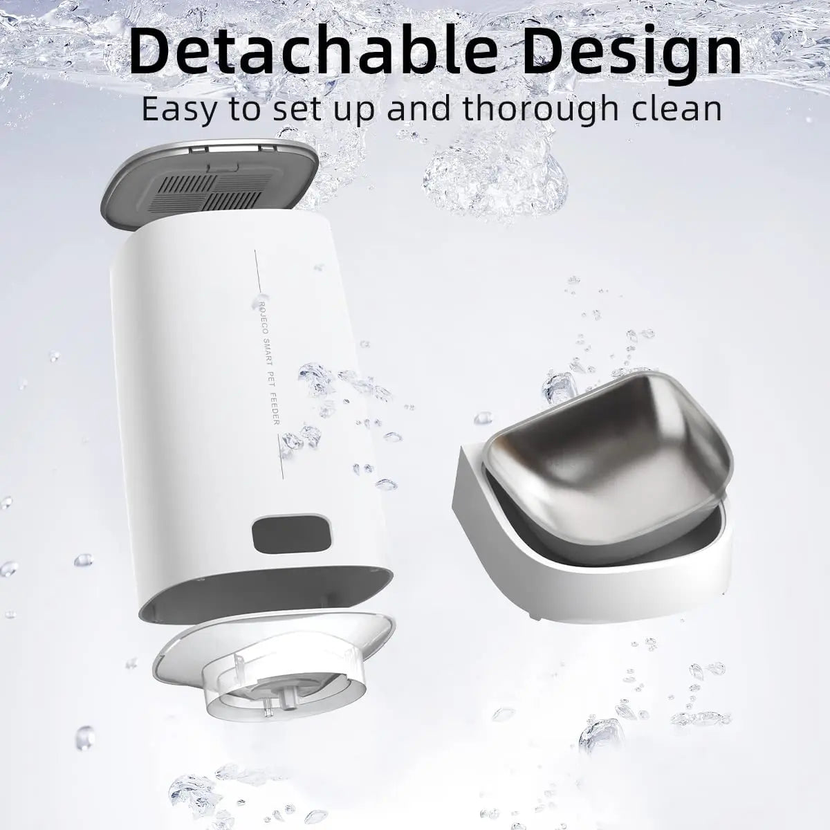 WiFi Automatic Cat Feeder – 4L Programmable Pet Dispenser